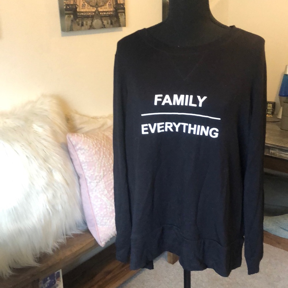 Family over everything sweatshirt